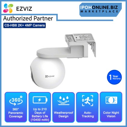 EZVIZ HB8 2K+ 4MP Battery-Powered PT Camera CS-HB8-R100-2C4WDL EZVIZ HB8 2K+ 4MP Battery-Powered PT Camera CS-HB8-R100-2C4WDL