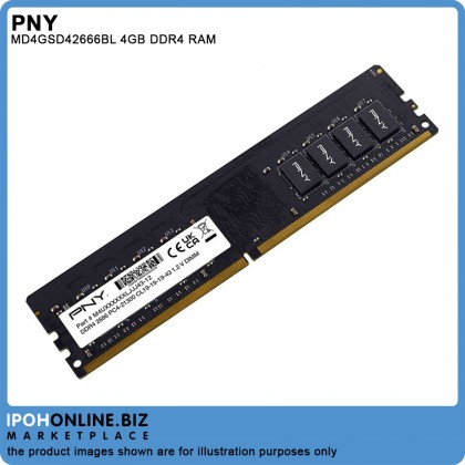 PNY 4GB DDR4 2666MHZ Desktop Memory RAM - LLT PNY 4GB DDR4 2666MHZ Desktop Memory RAM - LLT