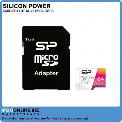 SILICON POWER ELITE V10 A1 64GB / 128GB / 256GB Micro SD Card With Adapter SILICON POWER ELITE V10 A1 64GB / 128GB / 256GB Micro SD Card With Adapter