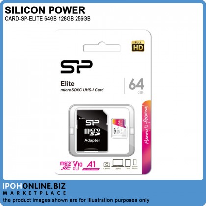 SILICON POWER ELITE V10 A1 64GB / 128GB / 256GB Micro SD Card With Adapter SILICON POWER ELITE V10 A1 64GB / 128GB / 256GB Micro SD Card With Adapter