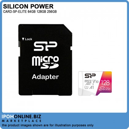 SILICON POWER ELITE V10 A1 64GB / 128GB / 256GB Micro SD Card With Adapter SILICON POWER ELITE V10 A1 64GB / 128GB / 256GB Micro SD Card With Adapter