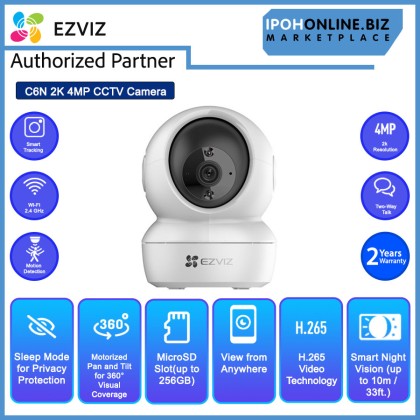 EZVIZ C6N 2K 4MP H.265 Smart Wi-Fi Pan & Tilt CCTV Camera CS-C6N-D0-8B4WF