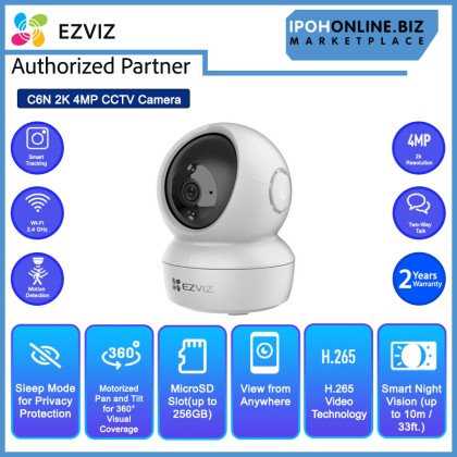 EZVIZ C6N 2K 4MP H.265 Smart Wi-Fi Pan & Tilt CCTV Camera CS-C6N-D0-8B4WF