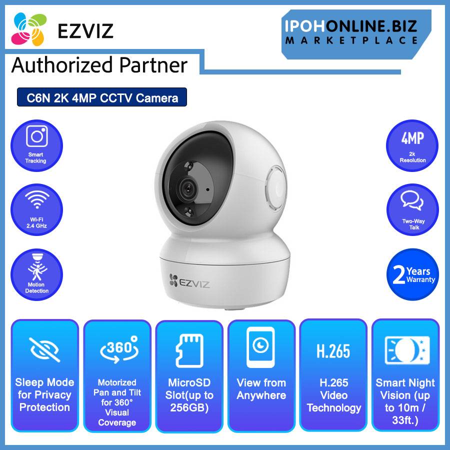 CAMARA EZVIZ DE 4MP WIFI 360G CS C6N DO 8B4WF GARANTIA DIRECTA CON EL FABRICANTE