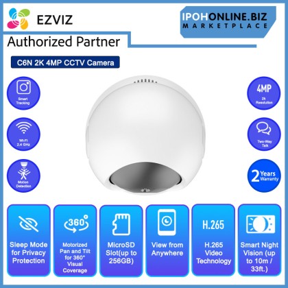EZVIZ C6N 2K 4MP H.265 Smart Wi-Fi Pan & Tilt CCTV Camera CS-C6N-D0-8B4WF