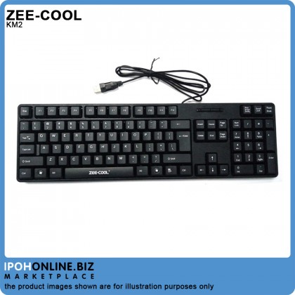 Zee-Cool KM2 USB Wired Waterproof Keyboard Mouse Combo Set (USB Mouse + USB Keyboard)