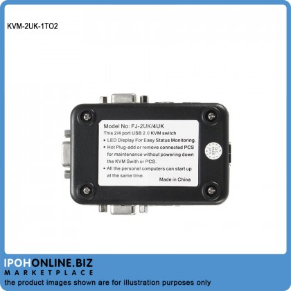 2 Port USB VGA KVM Switch Box For Mouse Keyboard Monitor Sharing Computer 2 Port USB VGA KVM Switch Box For Mouse Keyboard Monitor Sharing Computer