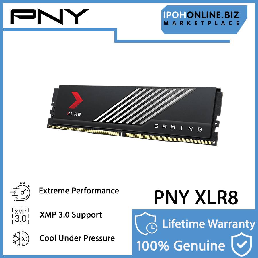 PNY XLR8 MAKO DDR5 16GB 6200MHZ Low Profile Heatsink Performance Gaming ...