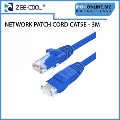 Zee-Cool Network Patch Cord Cat5e RJ45 Ethernet Gigabit LAN Cable - 3M