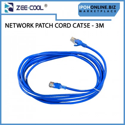 Zee-Cool Network Patch Cord Cat5e RJ45 Ethernet Gigabit LAN Cable - 3M