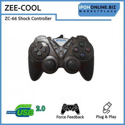 Zee-Cool ZC-66 USB Wired Single Shock Gamepad Controller for PC and Laptop Zee-Cool ZC-66 USB Wired Single Shock Gamepad Controller for PC and Laptop
