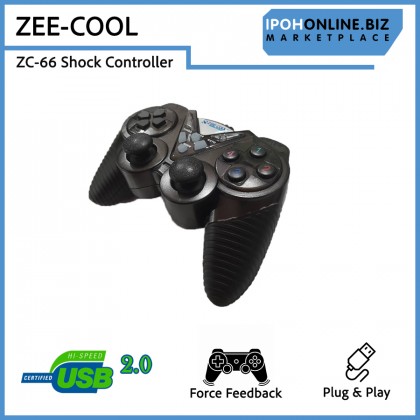 Zee-Cool ZC-66 USB Wired Single Shock Gamepad Controller for PC and Laptop Zee-Cool ZC-66 USB Wired Single Shock Gamepad Controller for PC and Laptop