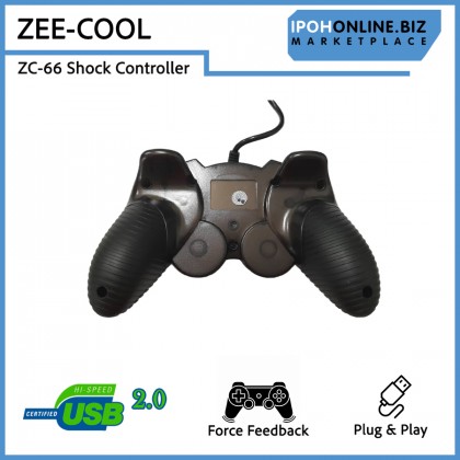 Zee-Cool ZC-66 USB Wired Single Shock Gamepad Controller for PC and Laptop Zee-Cool ZC-66 USB Wired Single Shock Gamepad Controller for PC and Laptop