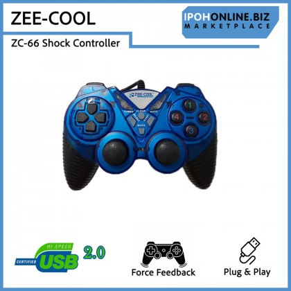 Zee-Cool ZC-66 USB Wired Single Shock Gamepad Controller for PC and Laptop Zee-Cool ZC-66 USB Wired Single Shock Gamepad Controller for PC and Laptop