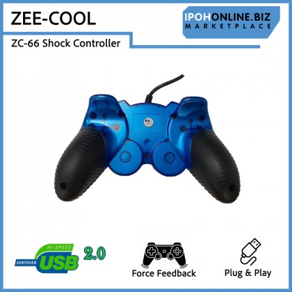 Zee-Cool ZC-66 USB Wired Single Shock Gamepad Controller for PC and Laptop Zee-Cool ZC-66 USB Wired Single Shock Gamepad Controller for PC and Laptop