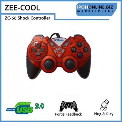 Zee-Cool ZC-66 USB Wired Single Shock Gamepad Controller for PC and Laptop Zee-Cool ZC-66 USB Wired Single Shock Gamepad Controller for PC and Laptop