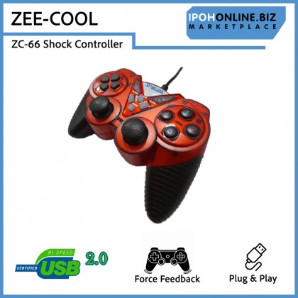 Zee-Cool ZC-66 USB Wired Single Shock Gamepad Controller for PC and Laptop Zee-Cool ZC-66 USB Wired Single Shock Gamepad Controller for PC and Laptop