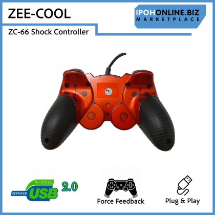 Zee-Cool ZC-66 USB Wired Single Shock Gamepad Controller for PC and Laptop Zee-Cool ZC-66 USB Wired Single Shock Gamepad Controller for PC and Laptop