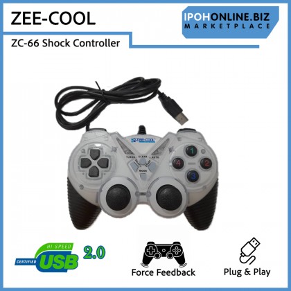 Zee-Cool ZC-66 USB Wired Single Shock Gamepad Controller for PC and Laptop Zee-Cool ZC-66 USB Wired Single Shock Gamepad Controller for PC and Laptop