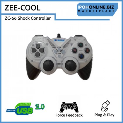 Zee-Cool ZC-66 USB Wired Single Shock Gamepad Controller for PC and Laptop Zee-Cool ZC-66 USB Wired Single Shock Gamepad Controller for PC and Laptop