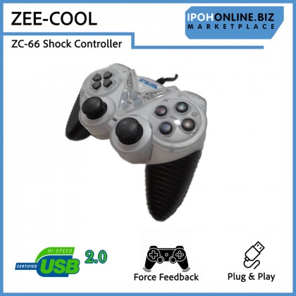 Zee-Cool ZC-66 USB Wired Single Shock Gamepad Controller for PC and Laptop Zee-Cool ZC-66 USB Wired Single Shock Gamepad Controller for PC and Laptop