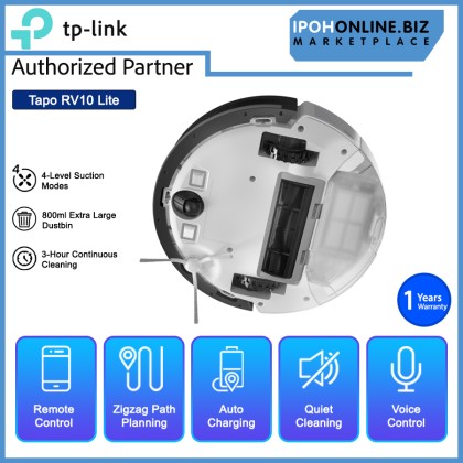 TP-LINK TAPO RV10 LITE Smart Robot Vacuum Cleaner Navigation 800ml Large Dust Bin