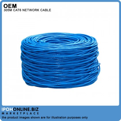 OEM Cat 6 High Speed Network UTP Cable (Blue) - 305m 1 Box OEM Cat 6 High Speed Network UTP Cable (Blue) - 305m 1 Box