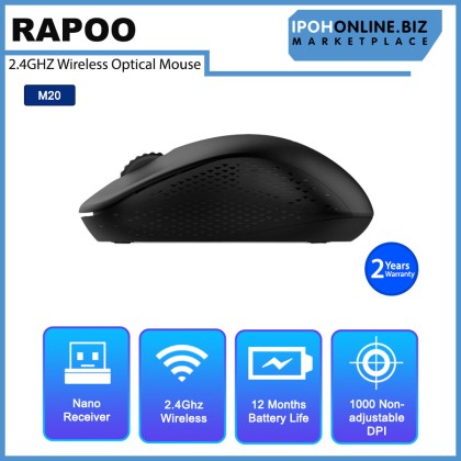 RAPOO M20 2.4GHZ Wireless Optical Mouse