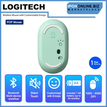 Logitech POP Mouse Wireless Mouse with Customizable Emojis Logitech POP Mouse Wireless Mouse with Customizable Emojis