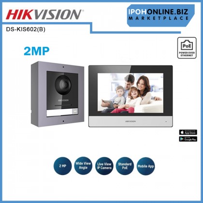 Hikvision DS-KIS602(B) IP Video Intercom Kit with 7" Touchscreen + 4 ports PoE Switch Hikvision DS-KIS602(B) IP Video Intercom Kit with 7" Touchscreen + 4 ports PoE Switch