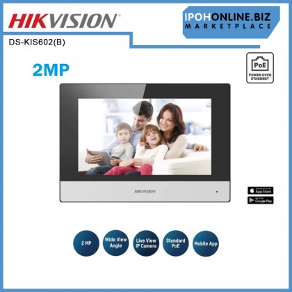 Hikvision DS-KIS602(B) IP Video Intercom Kit with 7" Touchscreen + 4 ports PoE Switch Hikvision DS-KIS602(B) IP Video Intercom Kit with 7" Touchscreen + 4 ports PoE Switch