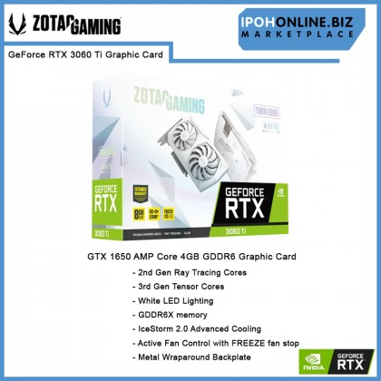 ZOTAC GAMING GeForce RTX 3060TI Twin Edge 8GB 256Bit GDDR6X DP HDMI Graphics Card ZOTAC GAMING GeForce RTX 3060TI Twin Edge 8GB 256Bit GDDR6X DP HDMI Graphics Card
