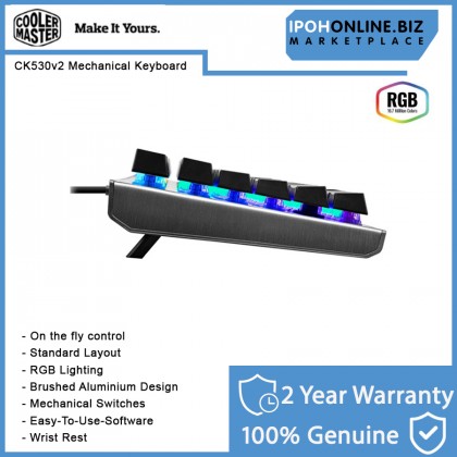 Cooler Master CK530 V2 Tenkeyless RGB Mechanical Gaming Keyboard and Wrist Rest Cooler Master CK530 V2 Tenkeyless RGB Mechanical Gaming Keyboard and Wrist Rest