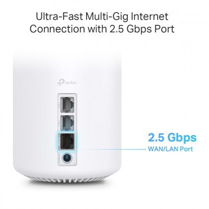 TP-Link Deco X80 AX6000 Whole Home AI-Driven Dual-Band Mesh WiFi 6 Router - 1 Pack