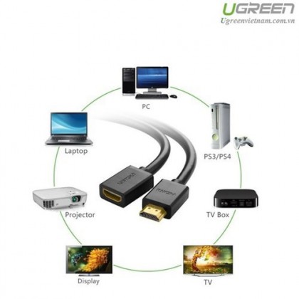 UGREEN HDMI Male To Female Extension Cable 1080P 3D for Projector - 1 Meter UGREEN HDMI Male To Female Extension Cable 1080P 3D for Projector - 1 Meter