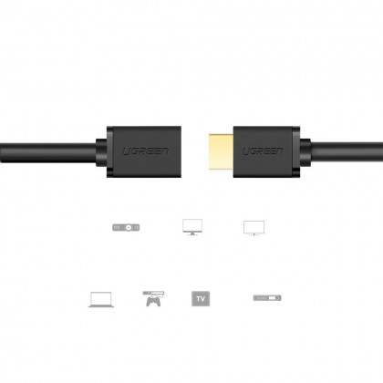 UGREEN HDMI Male To Female Extension Cable 1080P 3D for Projector - 1 Meter UGREEN HDMI Male To Female Extension Cable 1080P 3D for Projector - 1 Meter