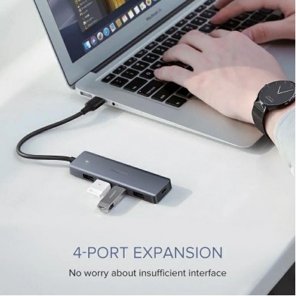 UGREEN 4 Port USB 3.0 Hub+Powered By Micro USB Metal Plated Shell Ultra Slim Hub UGREEN 4 Port USB 3.0 Hub+Powered By Micro USB Metal Plated Shell Ultra Slim Hub