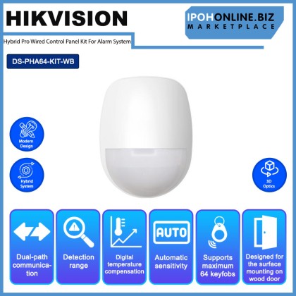 HIKVISION DS-PHA64-KIT-WB AX Hybrid Pro Wired Control Panel Kit For Alarm System HIKVISION DS-PHA64-KIT-WB AX Hybrid Pro Wired Control Panel Kit For Alarm System