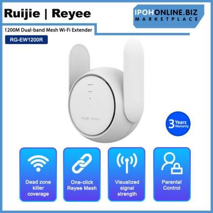 Ruijie Reyee RG-EW1200R 1200M Dual-band Mesh Wi-Fi Extender - Powerful Mesh Wi-Fi for Full Area Coverage Ruijie Reyee RG-EW1200R 1200M Dual-band Mesh Wi-Fi Extender - Powerful Mesh Wi-Fi for Full Area Coverage