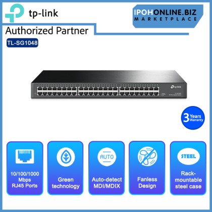 TP-Link TL-SG1048 48 Port Gigabit 19-inch Rackmount Network Switch