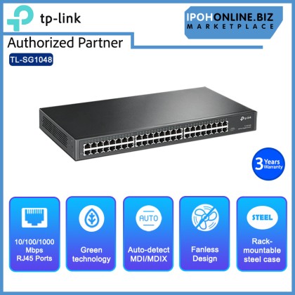 TP-Link TL-SG1048 48 Port Gigabit 19-inch Rackmount Network Switch