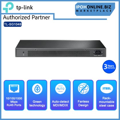 TP-Link TL-SG1048 48 Port Gigabit 19-inch Rackmount Network Switch