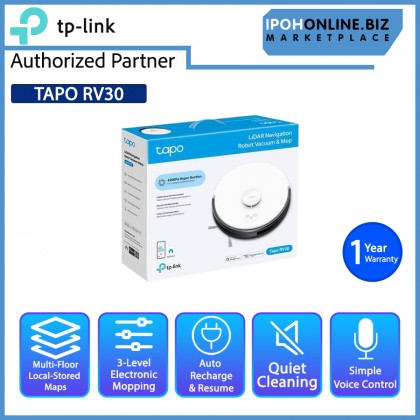 TP-LINK Tapo RV30 LiDAR Navigation Robot Vacuum & Mop TP-LINK Tapo RV30 LiDAR Navigation Robot Vacuum & Mop