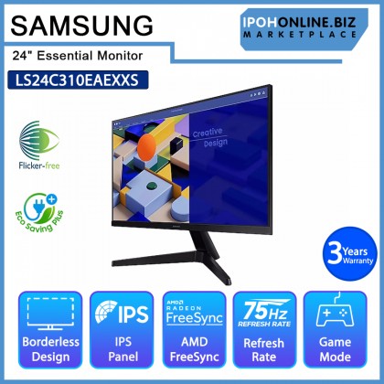 Samsung 24" HDMI & VGA Essential Monitor LS24C310EAEXXS with Borderless design IPS & AMD Free-Sync Samsung 24" HDMI & VGA Essential Monitor LS24C310EAEXXS with Borderless design IPS & AMD Free-Sync