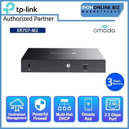 TP-Link ER707-M2 Omada Multi-Gigabit 2.5G High-Performance Ultra-Secure Business VPN Router TP-Link ER707-M2 Omada Multi-Gigabit 2.5G High-Performance Ultra-Secure Business VPN Router