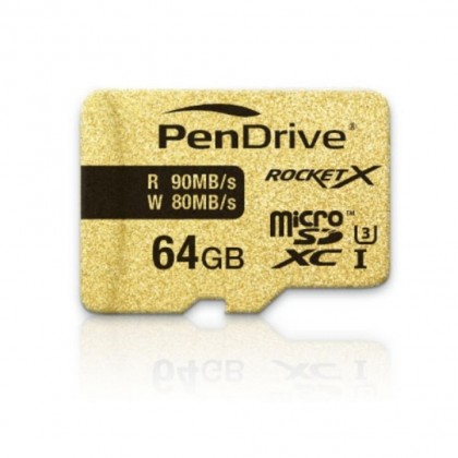 PenDrive microSDXC RocketX 64GB Card UHS-1 Class3 PenDrive microSDXC RocketX 64GB Card UHS-1 Class3