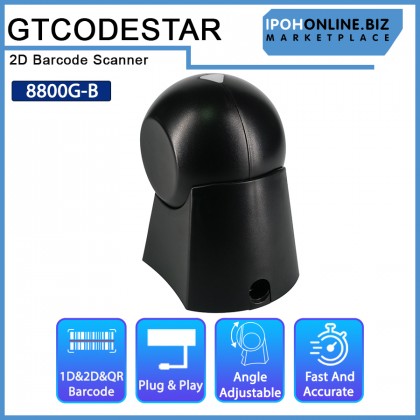 GTCODESTAR 8800G-B 2D Omnidirectional Barcode Scanner Desktop QR Barcode Scanner Reader for Cashier GTCODESTAR 8800G-B 2D Omnidirectional Barcode Scanner Desktop QR Barcode Scanner Reader for Cashier