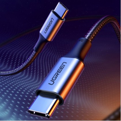 UGREEN USB-C tO USB-C 2.0 Cable 100W Alu Case with Braid 1.5M - Space Grey UGREEN USB-C tO USB-C 2.0 Cable 100W Alu Case with Braid 1.5M - Space Grey