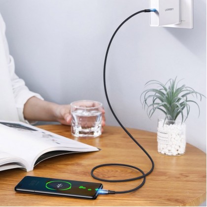 UGREEN USB-C tO USB-C 2.0 Cable 100W Alu Case with Braid 1.5M - Space Grey UGREEN USB-C tO USB-C 2.0 Cable 100W Alu Case with Braid 1.5M - Space Grey