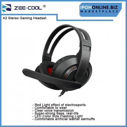 ZEE-COOL A2 Stereo Gaming Headset Virtual Surround Bass Gaming Earphone Headphone with Mic for PC Game ZEE-COOL A2 Stereo Gaming Headset Virtual Surround Bass Gaming Earphone Headphone with Mic for PC Game